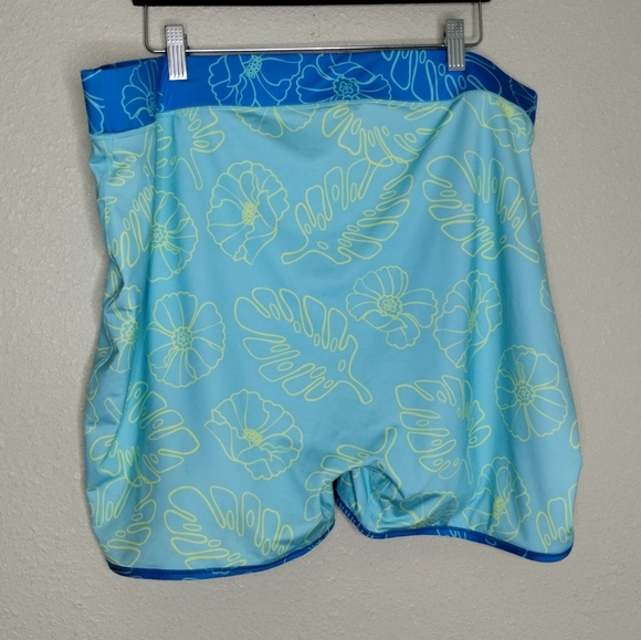 TomboyX Swim 4.5" Reversible Shorts In Keep Palm Size 5X - Picture 1 of 7